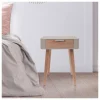 The Home Deco Kids Tische<Nachttisch in Taupe - (B)35 x (H)48 x (T)35 cm