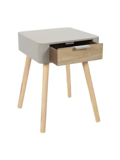 The Home Deco Kids Tische<Nachttisch in Taupe - (B)35 x (H)48 x (T)35 cm