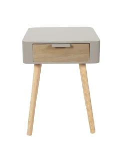 The Home Deco Kids Tische<Nachttisch in Taupe - (B)35 x (H)48 x (T)35 cm