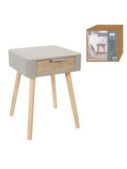 The Home Deco Kids Tische<Nachttisch in Taupe - (B)35 x (H)48 x (T)35 cm