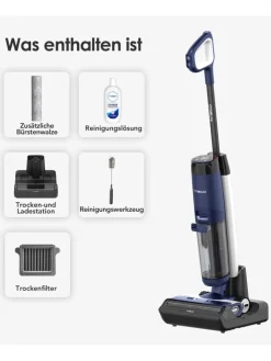 Tineco Staubsauger|Klima & Haushalt<Nass-/ Trockensauger "Floor One S7 Flashdry Pet" in Dunkelblau