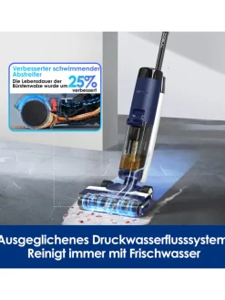Tineco Staubsauger|Klima & Haushalt<Nass-/ Trockensauger "Floor One S7 Flashdry Pet" in Dunkelblau