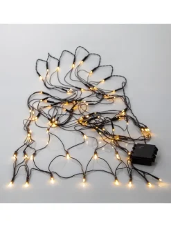 STAR Trading Lichterketten & Dekobeleuchtung<Netz LED-Lichterkette ,Akku, Batterie, warmweiß, outdoor, 80 LEDs, 15