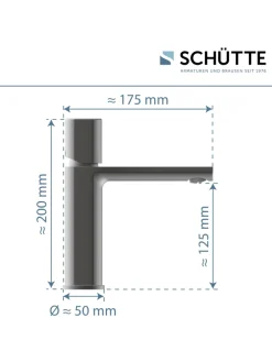 Franz Joseph Schütte Badarmaturen<NEW YORK Waschtischarmatur, Graphit matt