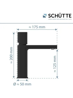 Franz Joseph Schütte Badarmaturen<NEW YORK Waschtischarmatur, Schwarz matt