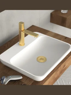 Franz Joseph Schütte Badarmaturen<NEW YORK Waschtischarmatur, Gold matt