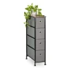 relaxdays Regale & Schränke<Nischenregal in Braun/ Grau - (B)20 x (H)76 x (T)48 cm