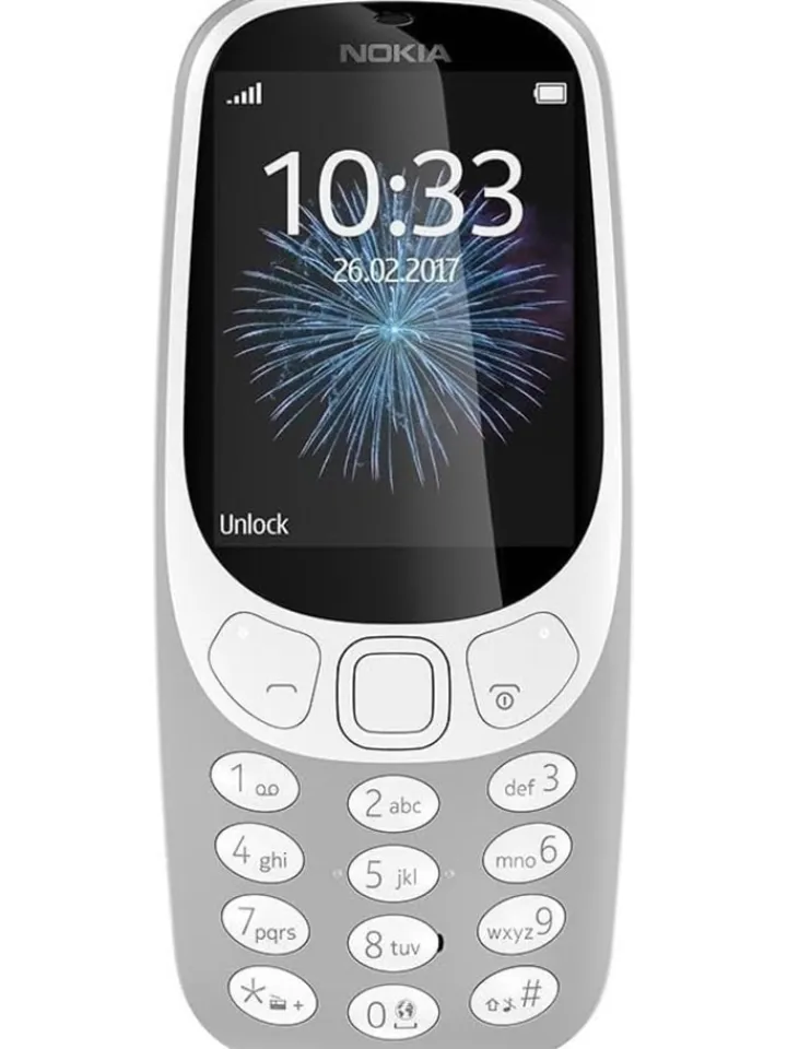 Nokia Smartphones & Zubehör<3310 2G Unlocked Mobiltelefon 2,4 Zoll Farbdisplay retro grey