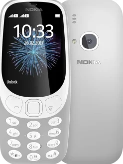 Nokia Smartphones & Zubehör<3310 2G Unlocked Mobiltelefon 2,4 Zoll Farbdisplay retro grey