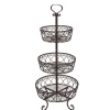Ambiente Haus Gartendekoration<Obst/Blumen Etagere antikbraun 80cm in antikbraun