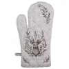 Clayre & Eef Tisch- & Küchentextilien<Ofenhandschuh in Braun - (L)30 x (B)18 cm