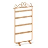 relaxdays Schmuckkästen<Ohrringhalter in Bronze - (B)16,5 x (H)30,5 x (T)6,5 cm