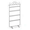 relaxdays Schmuckkästen<Ohrringhalter in Silber - (B)16,5 x (H)30,5 x (T)6,5 cm