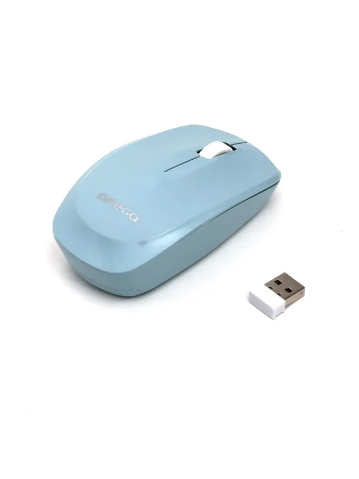 COFI 1453 Tablets, Konsolen & Elektronisches Spielzeug<Omega OM229LB Kabellose Maus 1200 DPI, 24 GHz-Funk, USB-Empfänger in Hellblau