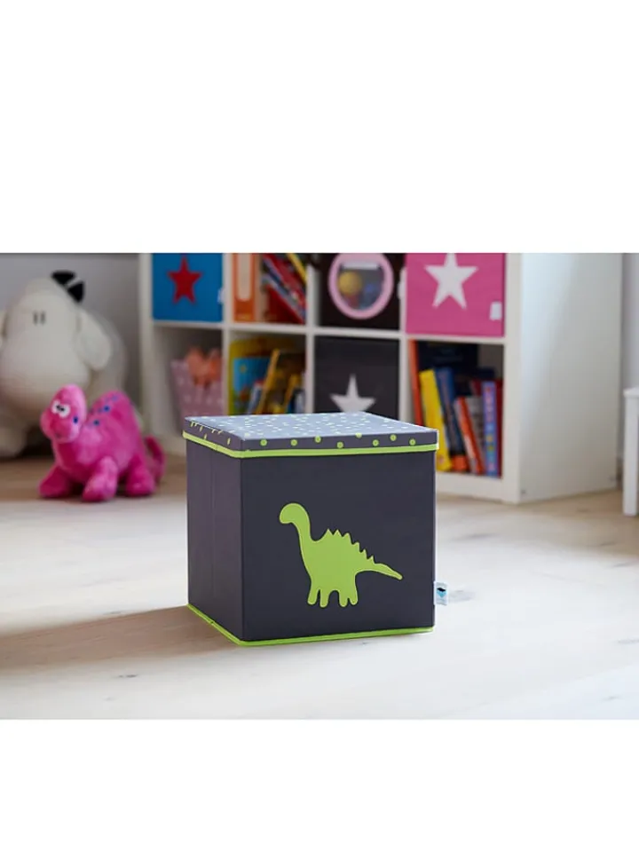 STORE IT Kisten & Körbe<Ordnungsbox in Grau/ Grün - (B)33 x (H)33 x (T)33 cm