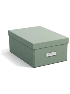 BigsoBox Kisten & Körbe<Ordnungsbox in Grün - (B)22,5 x (H)13,5 x (T)31,5 cm