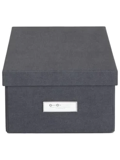 BigsoBox Kisten & Körbe<Ordnungsbox in Schwarz - (B)22,5 x (H)13,5 x (T)31,5 cm