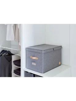 STORE IT Kisten & Körbe<Ordnungsbox "Premium" in Grau - (B)33 x (H)50 x (T)32 cm