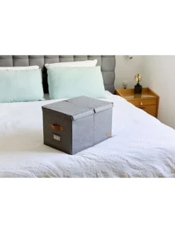 STORE IT Kisten & Körbe<Ordnungsbox "Premium" in Grau - (B)33 x (H)50 x (T)32 cm