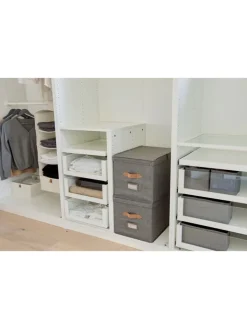 STORE IT Kisten & Körbe<Ordnungsbox "Premium" in Grau - (B)33 x (H)50 x (T)32 cm