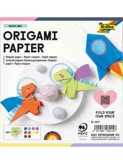folia PAPER Kreativbedarf & Do-It-Yourself<Origami Papier "BASIC MIX" in Bunt