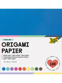 folia PAPER Kreativbedarf & Do-It-Yourself<Origami Papier "BASIC MIX" in Bunt