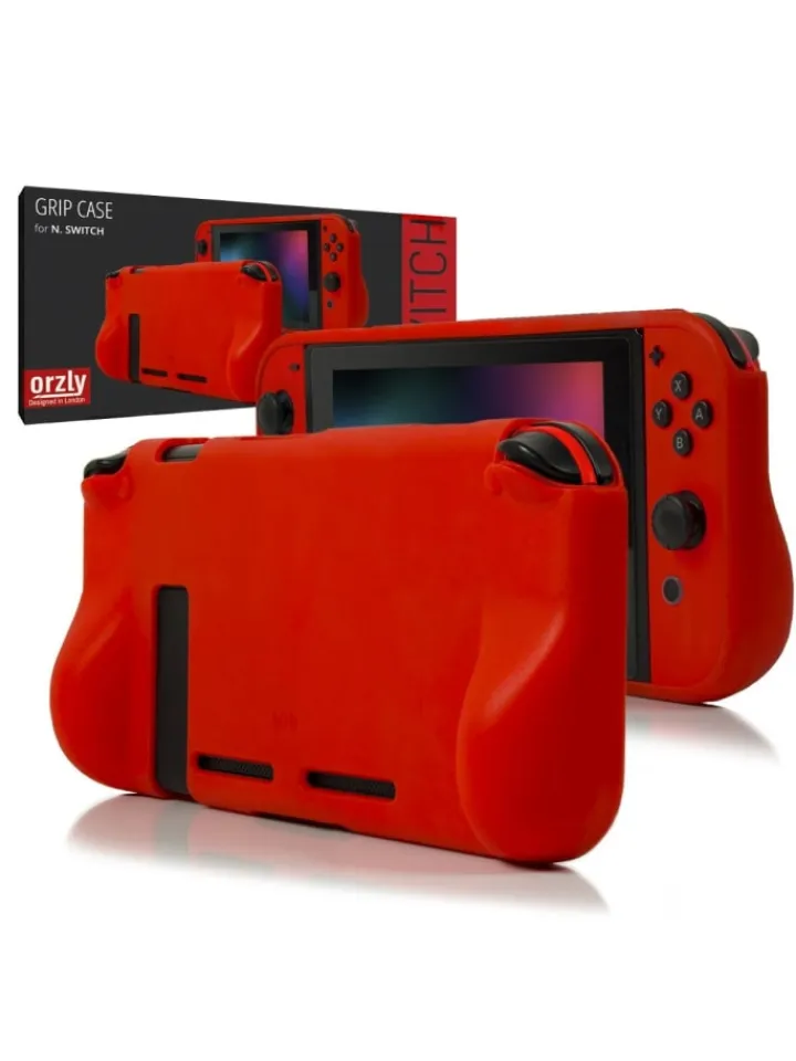 COFI 1453 Tablets, Konsolen & Elektronisches Spielzeug<Orzly Schutzhülle aus stoßfestem TPU kompatibel mit Nintendo in Rot