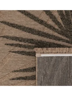 KADIMA DESIGN Outdoorteppiche<Outdoor Teppich Blätter Balkon, Terrasse in Beige