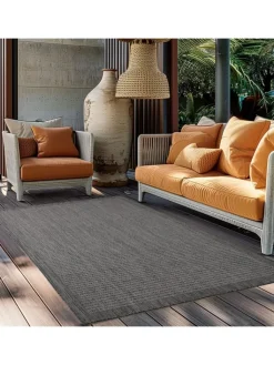 Melius Vivere Outdoorteppiche<Outdoor Teppich GIZA Schwarz