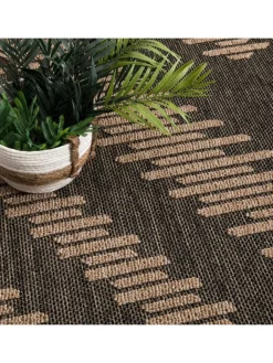 KADIMA DESIGN Outdoorteppiche<Outdoor Teppich Natur Balkon, Terrasse in Anthrazit