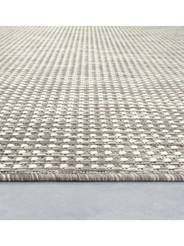 KADIMA DESIGN Outdoorteppiche<Outdoor Teppich Natur Balkon, Terrasse in Grau