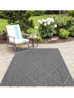 Melius Vivere Outdoorteppiche<Outdoor Teppich PATARA Grau