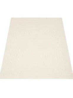 KADIMA DESIGN Outdoorteppiche<Outdoor Teppich Unifarben Spiral Balkon, Terrasse schmutzabweisend in Creme