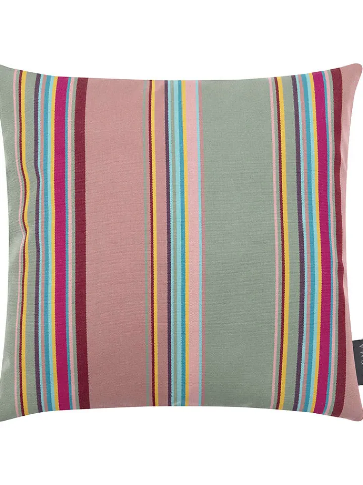 Magma Heimtex Kissen & Kissenhüllen<Outdoor-Kissenhülle "Saint Tropez" in Mint/ Rosa - (L)40 x (B)40 cm