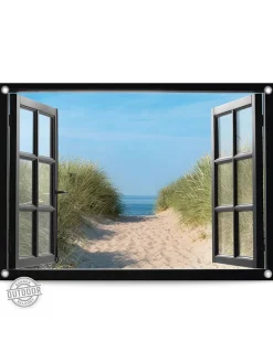 Orangewallz Wanddekoration<Outdoor-Kunstdruck "Beach View"
