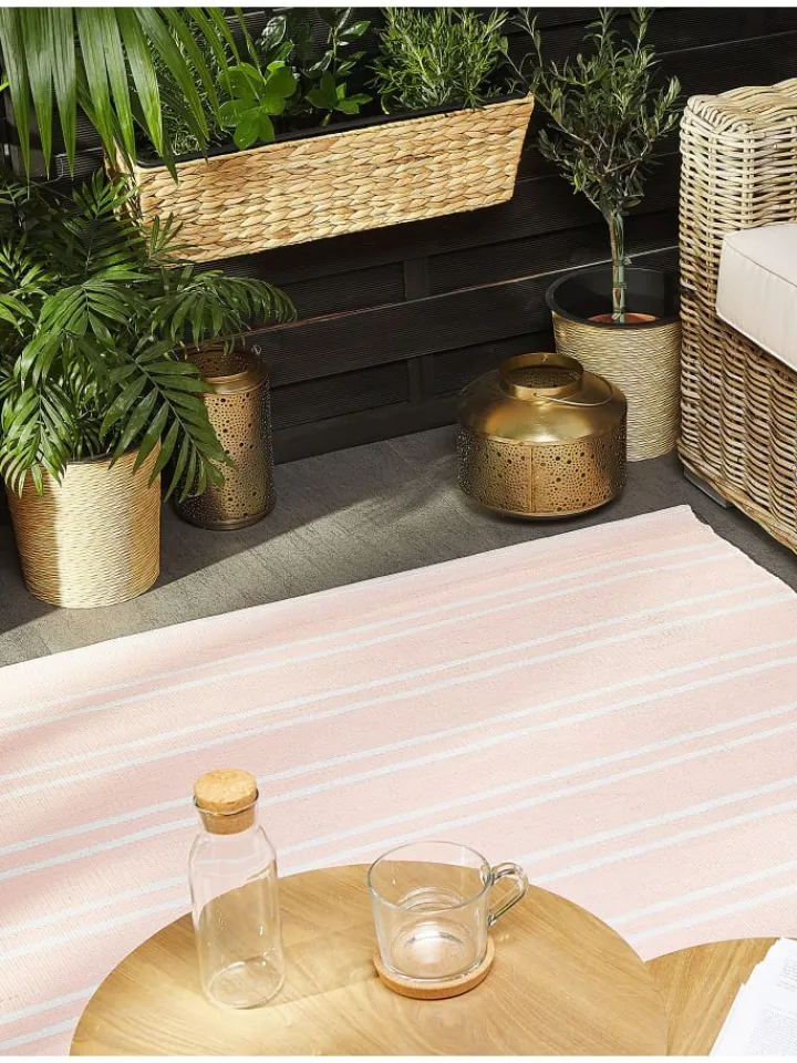 Beliani Outdoorteppiche<Outdoorteppich AKYAR in Rosa - (W) 140 x (H) 1 x (L) 200 cm