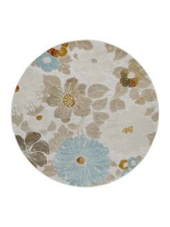 Wecon Home Outdoorteppiche<Outdoorteppich Beach Flower in beige, hellblau, gelb