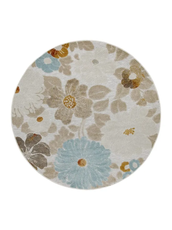 Wecon Home Outdoorteppiche<Outdoorteppich Beach Flower in beige, hellblau, gelb