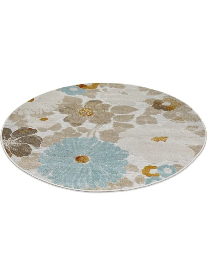 Wecon Home Outdoorteppiche<Outdoorteppich Beach Flower in beige, hellblau, gelb