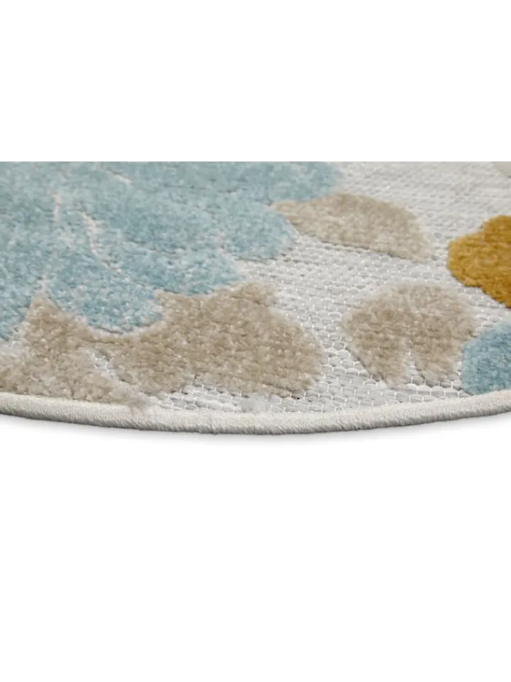 Wecon Home Outdoorteppiche<Outdoorteppich Beach Flower in beige, hellblau, gelb