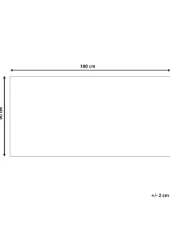 Beliani Outdoorteppiche<Outdoorteppich HALDIA in Blau/Weiß - (W) 90 x (H) 0.5 x (L) 180 cm
