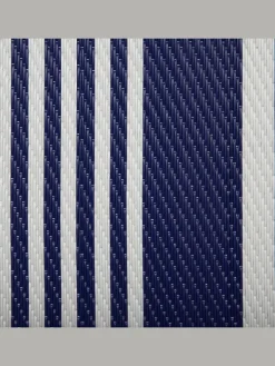 Beliani Outdoorteppiche<Outdoorteppich HALDIA in Blau/Weiß - (W) 90 x (H) 0.5 x (L) 180 cm