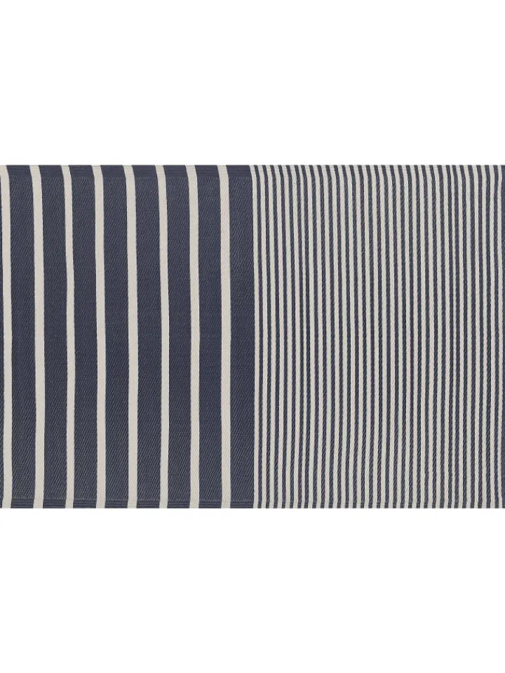 Beliani Outdoorteppiche<Outdoorteppich HALDIA in Blau/Weiß - (W) 120 x (H) 0.5 x (L) 180 cm