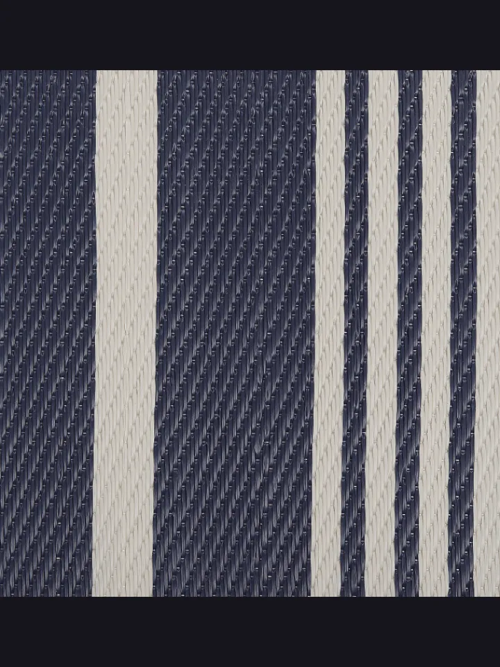 Beliani Outdoorteppiche<Outdoorteppich HALDIA in Blau/Weiß - (W) 120 x (H) 0.5 x (L) 180 cm