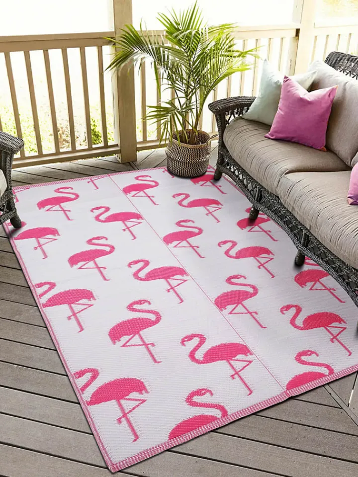 FLORIANE GARDEN Outdoorteppiche<Outdoor-Teppich in Pink/ Weiß