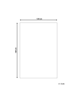 Beliani Outdoorteppiche<Outdoorteppich KOTA in Gelb/Weiß - (W) 120 x (H) 0.5 x (L) 180 cm