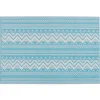 Beliani Outdoorteppiche<Outdoorteppich NAGPUR in Blau/Weiß - (W) 120 x (H) 0.5 x (L) 180 cm