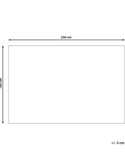 Beliani Outdoorteppiche<Outdoorteppich TAVAS in Schwarz/Weiß - (W) 160 x (H) 0.7 x (L) 230 cm