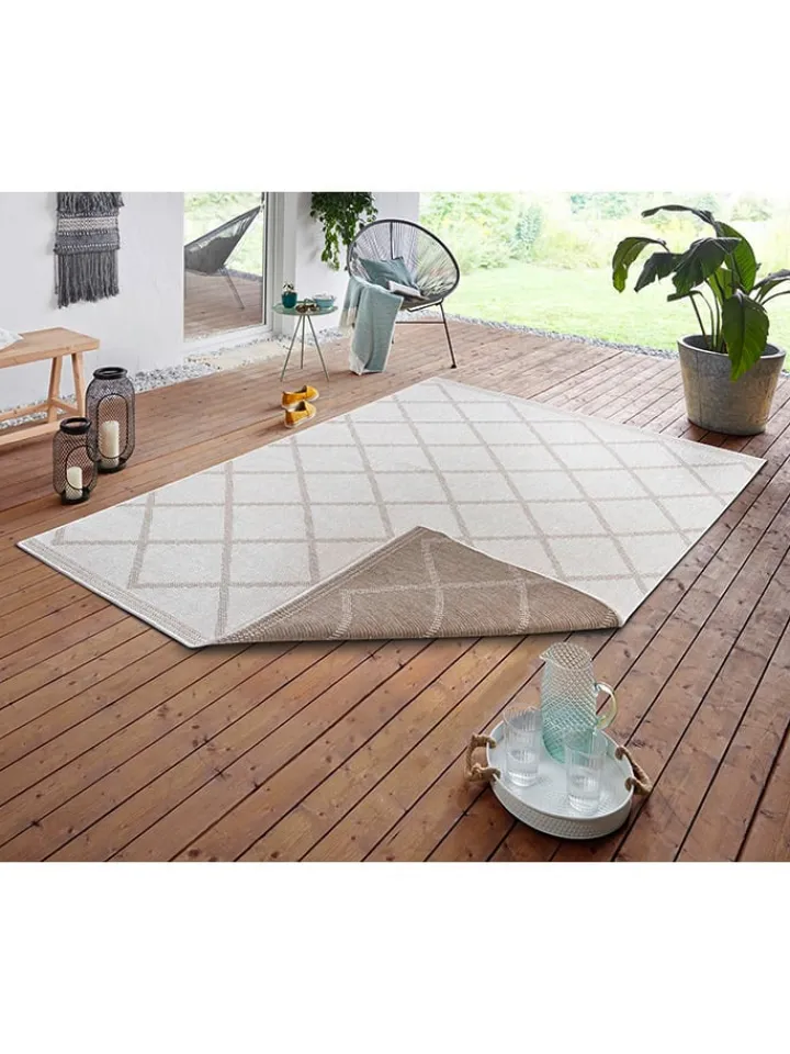 NORTHRUGS Outdoorteppiche<Outdoor-Wendeteppich "Corsica" in Creme/ Hellbraun