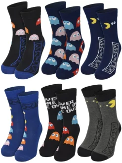 BANDAI Adventskalender<Pac-Man Socken Adventskalender mit 12 Paar Socken kurz und lang in Mehrfarbig